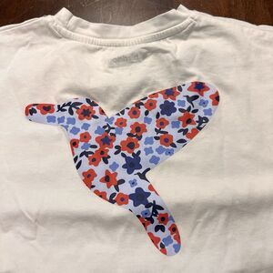 Birddogs Crewneck Short Sleeve T-Shirt Mens Large White Hummingbird Logo‎ Cotton